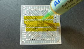 smd soldering،مراحل نصب تراشه بر روی مادربرد در فناوری لحیم کاری3